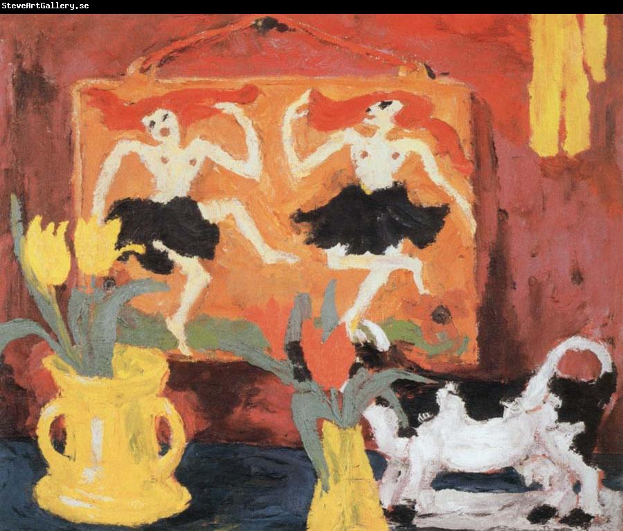 Emil Nolde still life with dancers